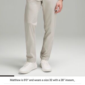 Lululemon Men's ABC Classic Fit Trouser 2 pair Blue and Tan